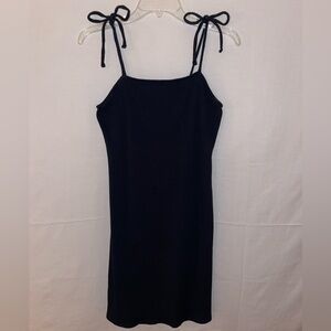 Wild Fable Black Ribbed Knit Dress